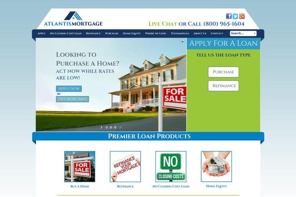 Atlantis theme site design template sample