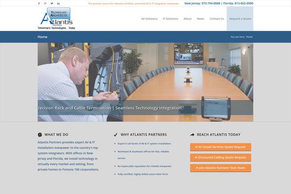 Enfold theme site design template sample