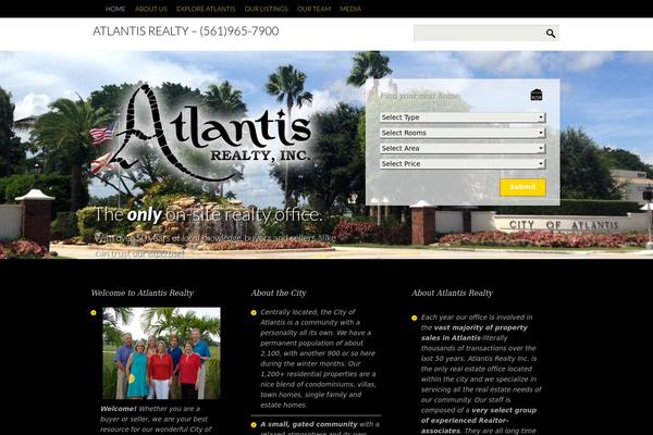 Realty theme site design template sample