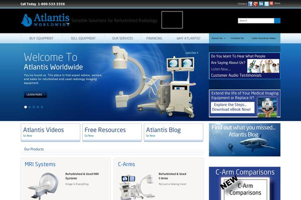 Atlantis theme site design template sample