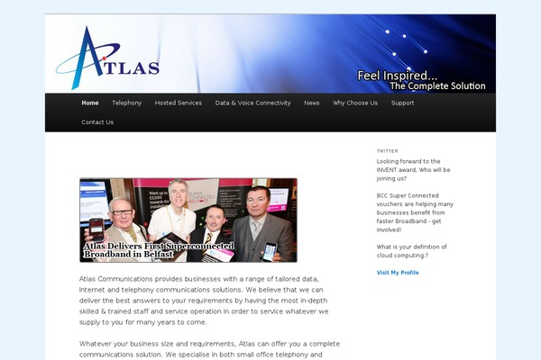 Atlas theme site design template sample