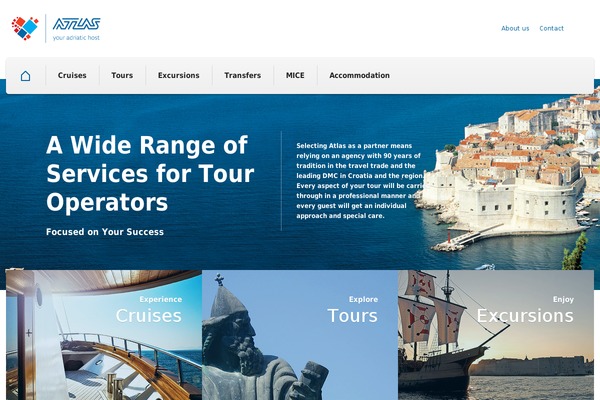 Atlas theme site design template sample