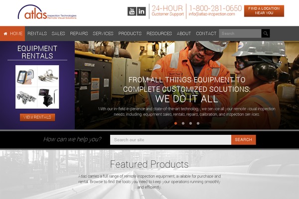 Atlas theme site design template sample