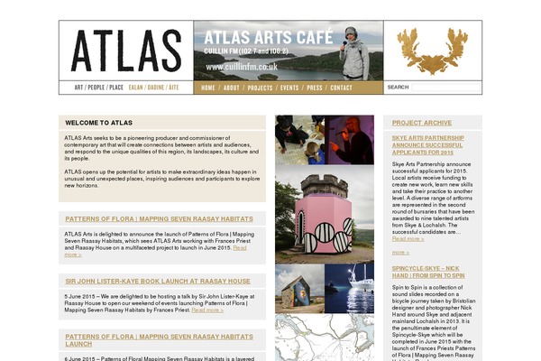 Atlas theme site design template sample