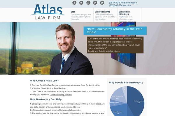 Atlas theme site design template sample
