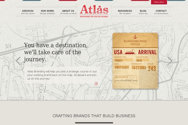 Atlas theme site design template sample