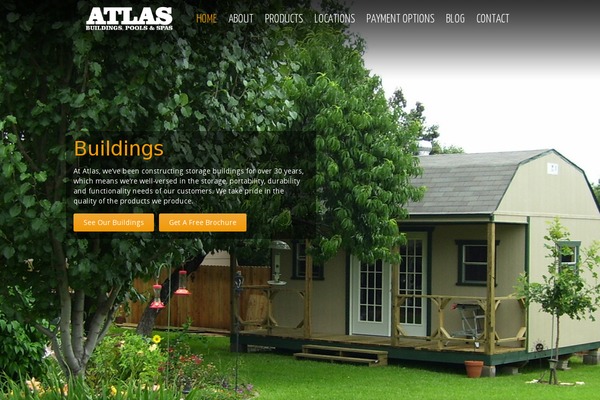 Atlas theme site design template sample