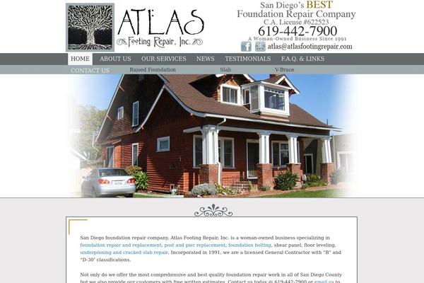 Atlas theme site design template sample