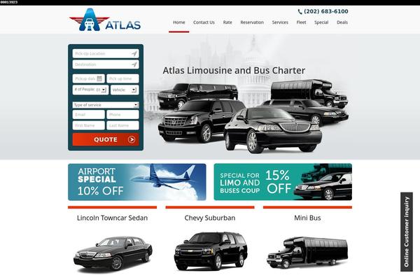 Atlas theme site design template sample