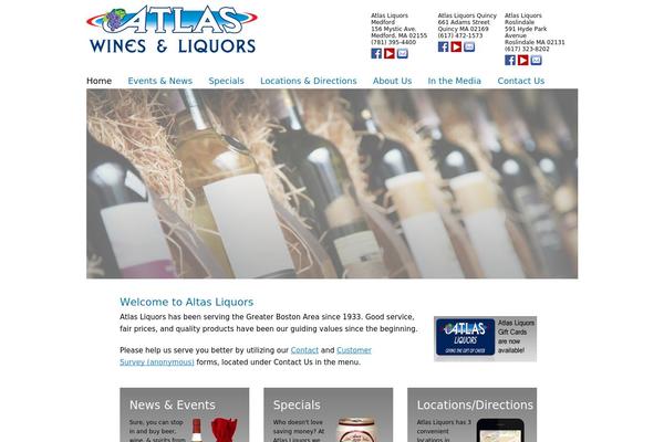 Atlas theme site design template sample
