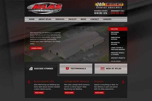 Atlas theme site design template sample