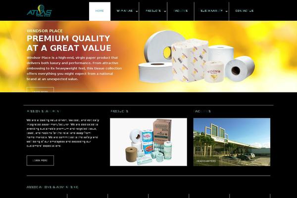 Atlas theme site design template sample