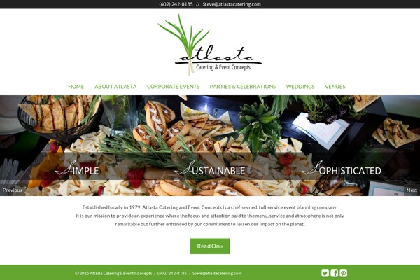atlastacatering.com site used Starkers