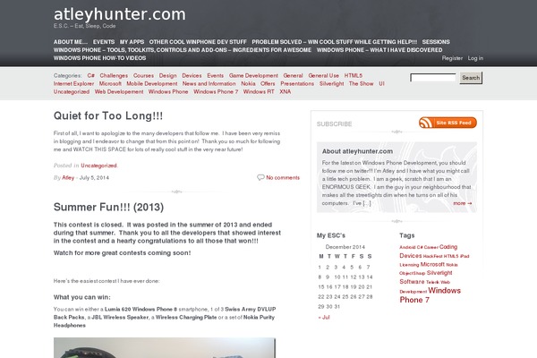 Carrington Blog theme site design template sample