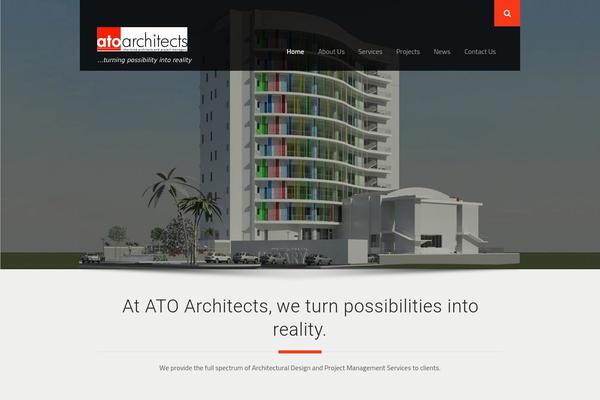 Archtek theme site design template sample