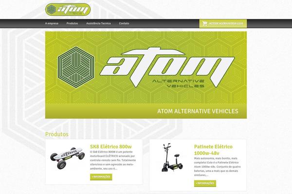 Atom theme site design template sample