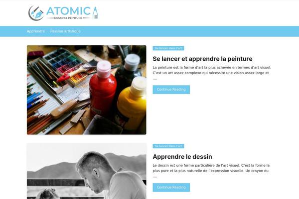 Cream Blog theme site design template sample