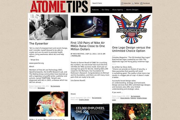 Paragrams theme site design template sample