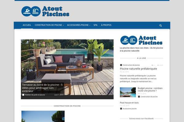 Magazin theme site design template sample