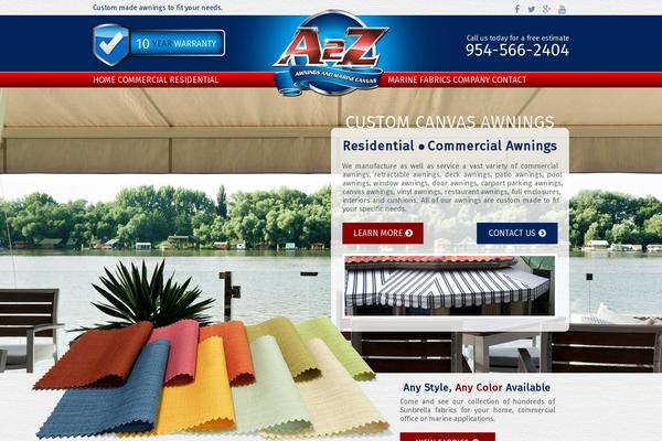 atozawnings.com site used A2zawning