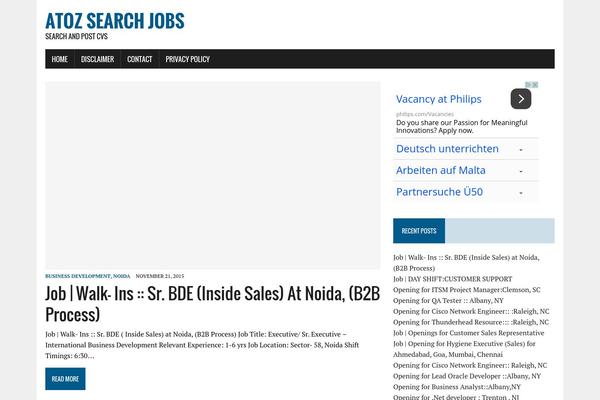 atozjobs.info site used MH Newsdesk lite