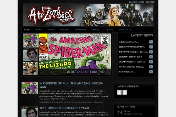 Mammoth theme site design template sample