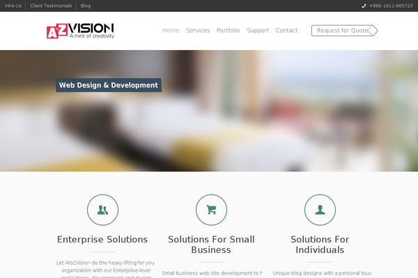 Site using Codenovo Portfolio plugin
