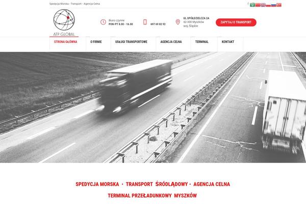 Logistic-business theme site design template sample