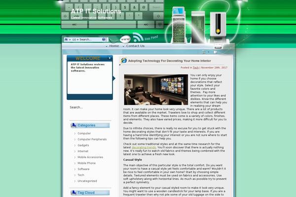 Vision theme site design template sample