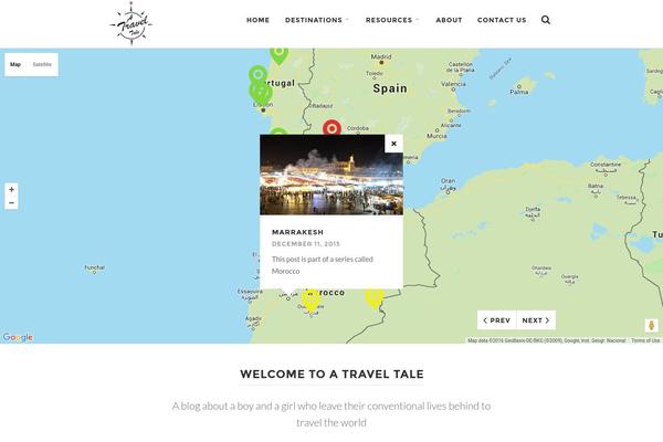 WPVoyager theme site design template sample