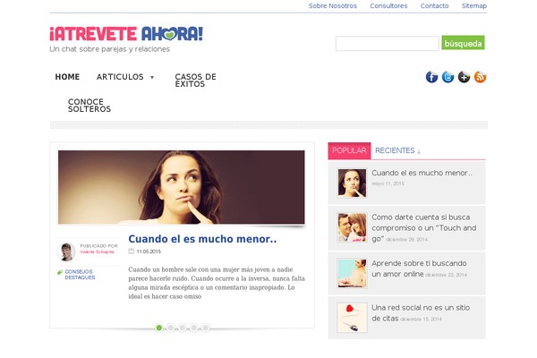 atreveteahora.com site used Initiator