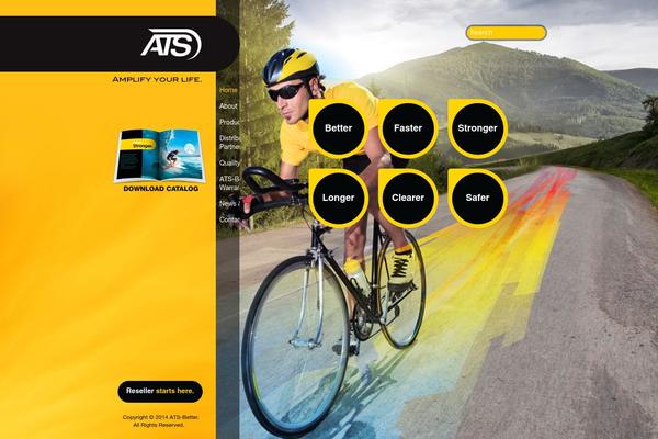 Ats theme site design template sample