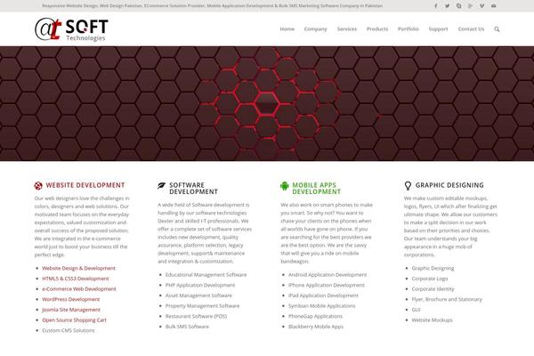 Infotech theme site design template sample