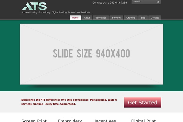 PureVISION theme site design template sample