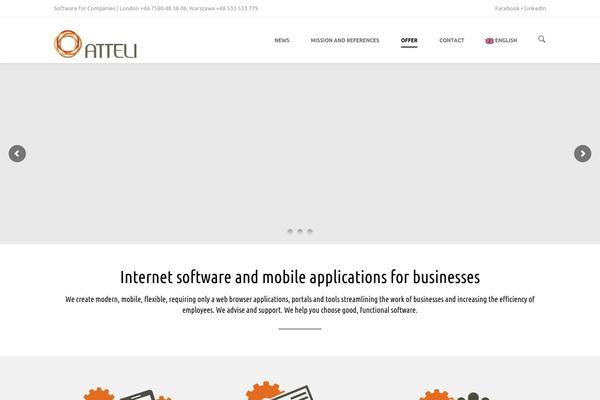 Shadow theme site design template sample
