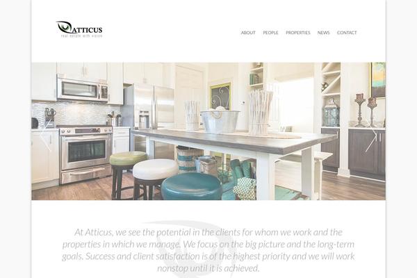 Vision theme site design template sample