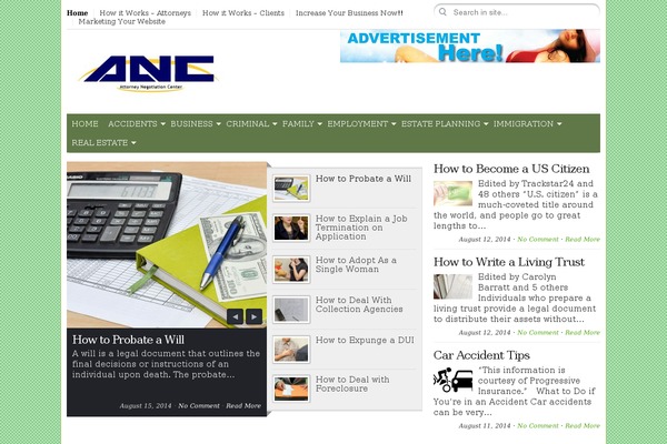 City Desk theme site design template sample