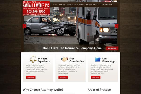 Wright theme site design template sample