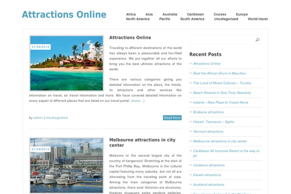 attractionsonline.com site used WP-MediaMag
