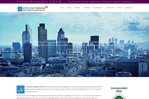 Site using Clients plugin