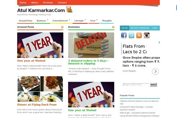 MesoColumn theme site design template sample