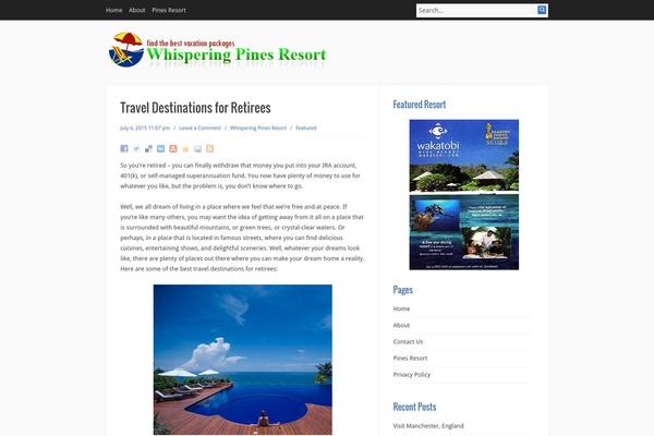 atwhisperingpinesresort.com site used Infinity