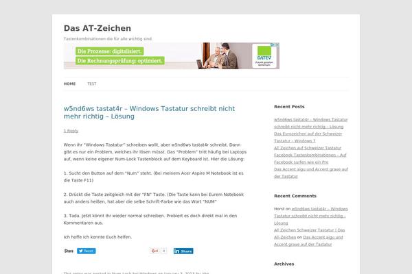 Twenty Twelve theme site design template sample