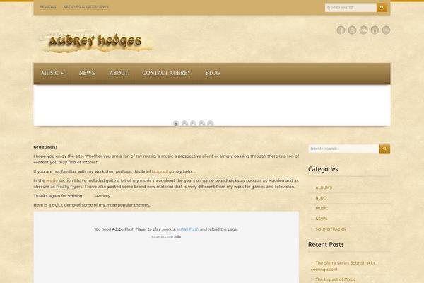 Progress theme site design template sample