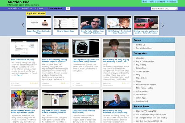 Bizpro theme site design template sample