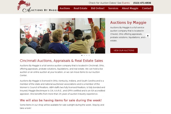 Maggie theme site design template sample