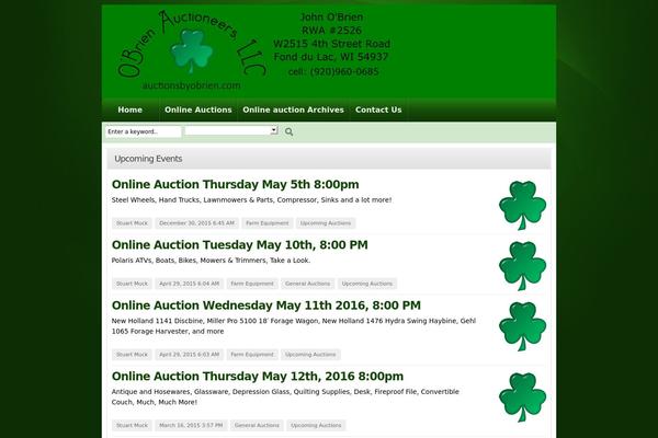 auctionsbyobrien.com site used Auctionpress
