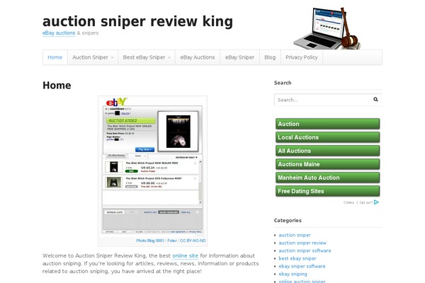 WordPress website example screenshot