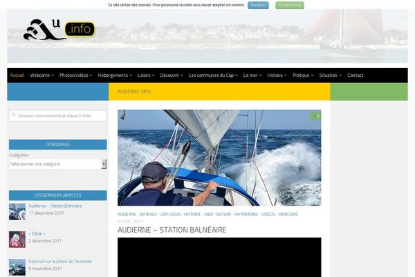 Hueman theme site design template sample