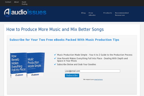 audio-issues.com site used Audioissues